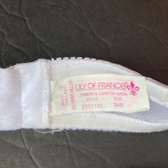 Lily of France White Strapless Push-up Bra in Size 34B - Picture 5 of 10